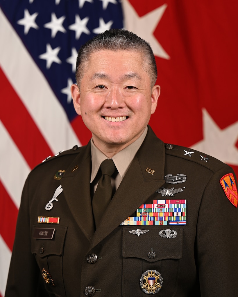 U.S. Army Maj. Gen. Jake Kwon, 377th TSC Commanding General