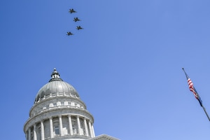 Four-ship flyover.