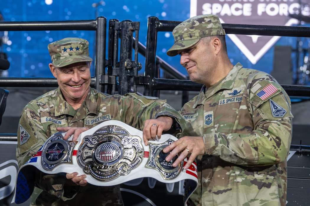 The U.S. Space Force and Professional Bull Riders Space Cowboys America 250 event at Falcon Stadium