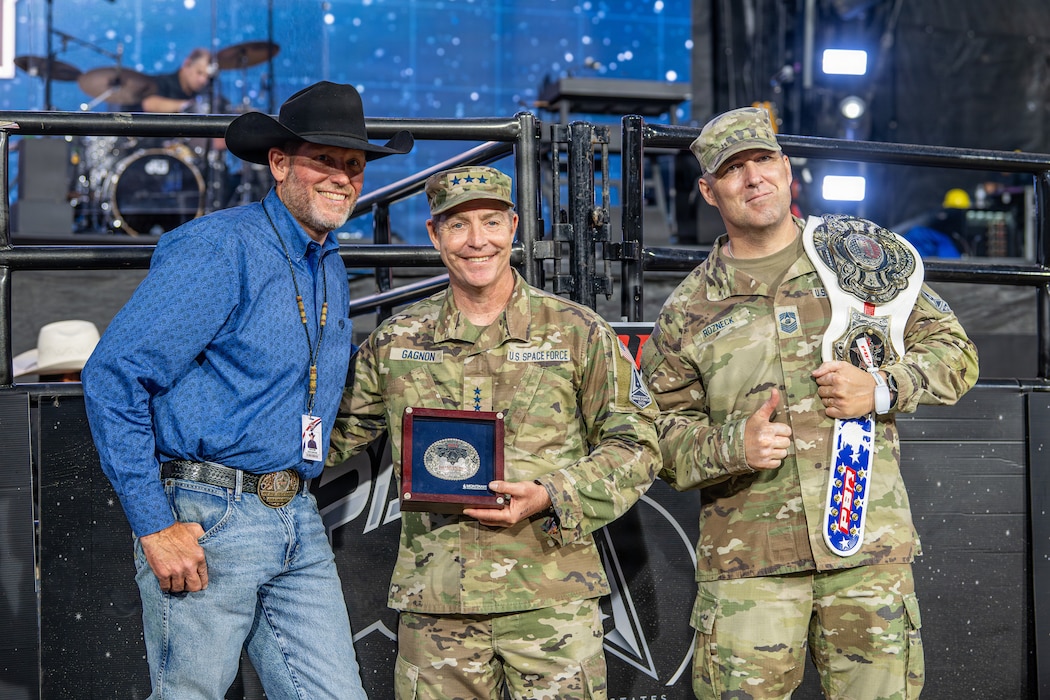 The U.S. Space Force and Professional Bull Riders Space Cowboys America 250 event at Falcon Stadium