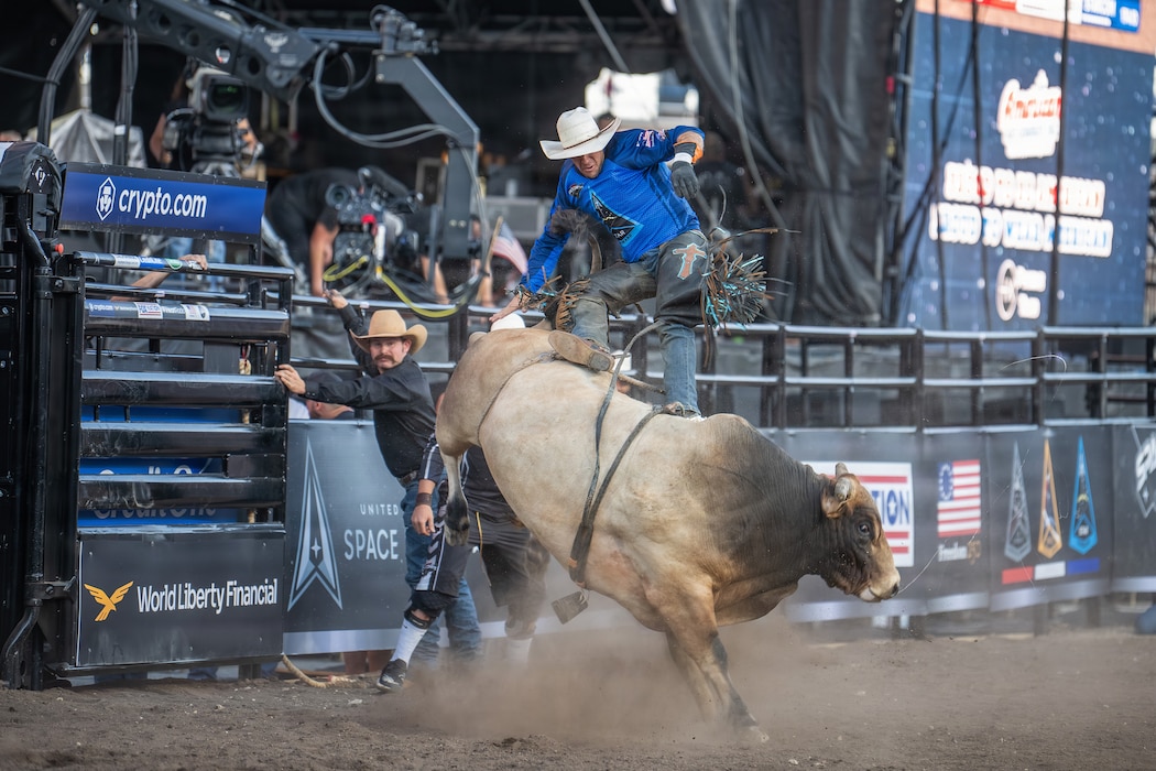 The U.S. Space Force and Professional Bull Riders Space Cowboys America 250 event at Falcon Stadium