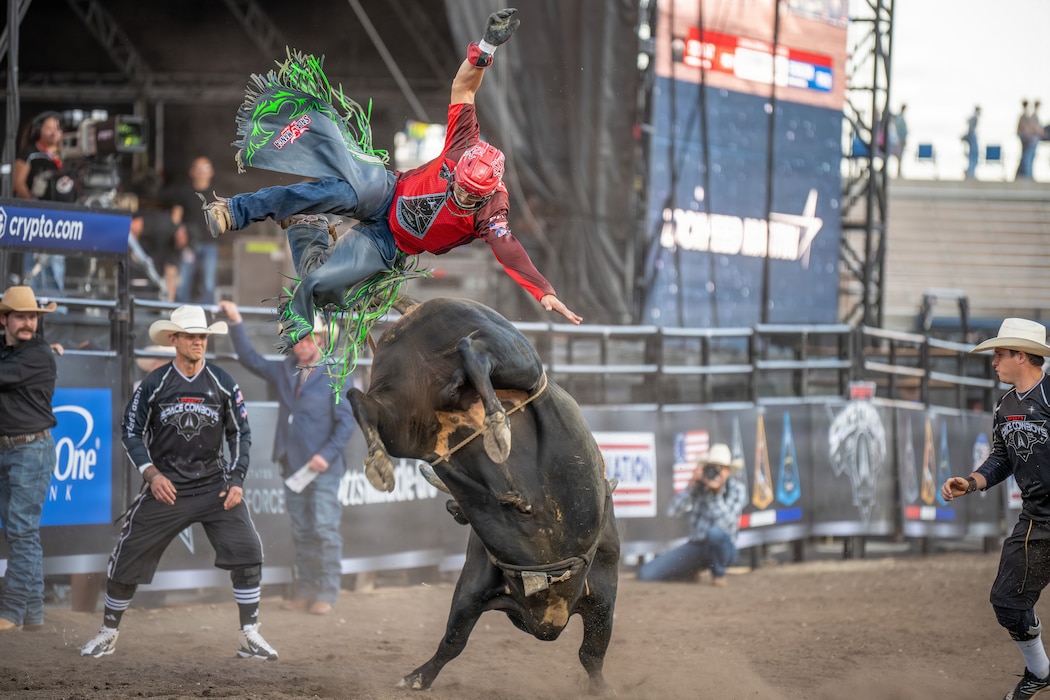 The U.S. Space Force and Professional Bull Riders Space Cowboys America 250 event at Falcon Stadium