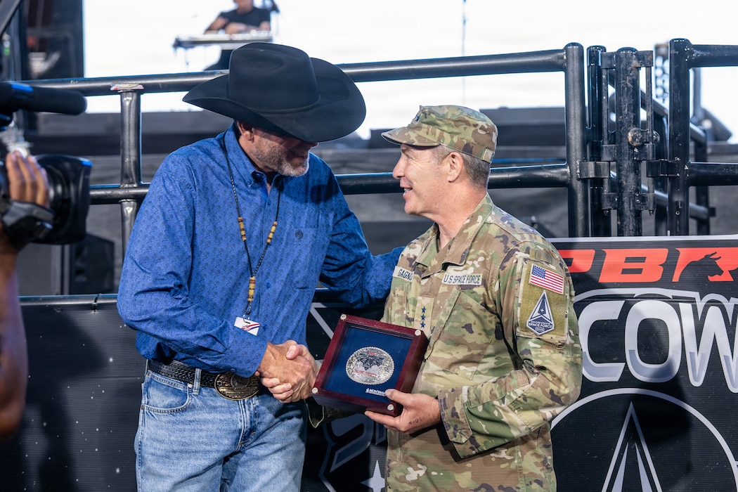 The U.S. Space Force and Professional Bull Riders Space Cowboys America 250 event at Falcon Stadium