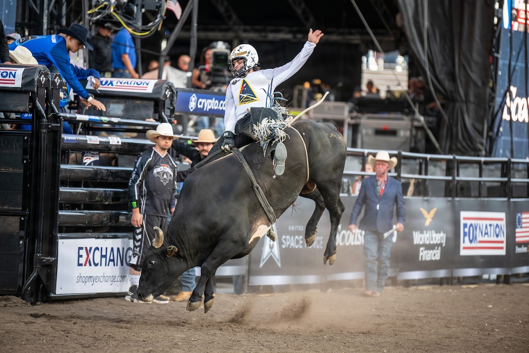 The U.S. Space Force and Professional Bull Riders Space Cowboys America 250 event at Falcon Stadium