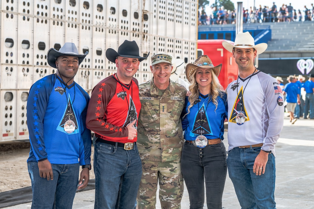 The U.S. Space Force and Professional Bull Riders Space Cowboys America 250 event at Falcon Stadium