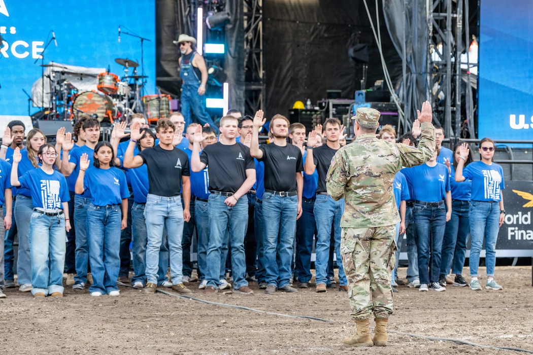 The U.S. Space Force and Professional Bull Riders Space Cowboys America 250 event at Falcon Stadium