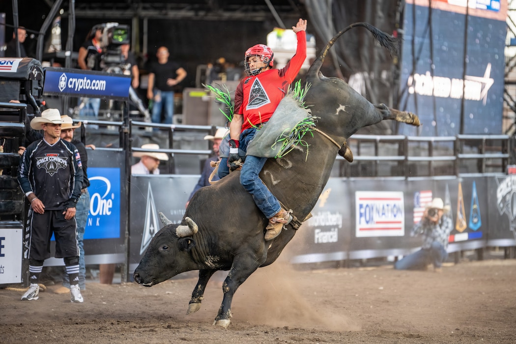 The U.S. Space Force and Professional Bull Riders Space Cowboys America 250 event at Falcon Stadium