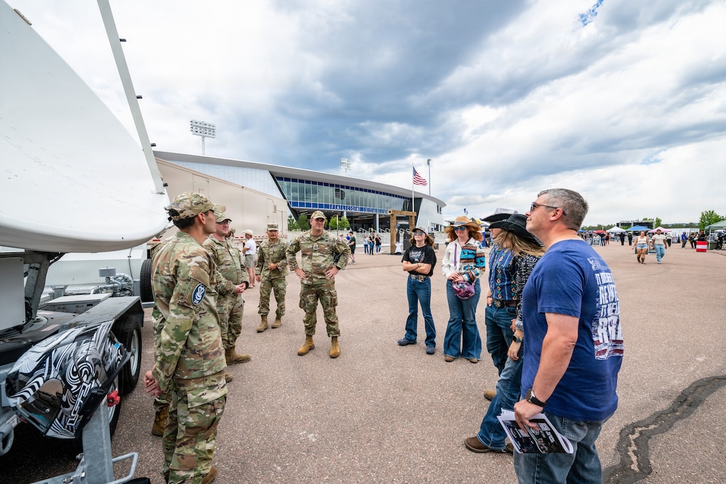 The U.S. Space Force and Professional Bull Riders Space Cowboys America 250 event at Falcon Stadium