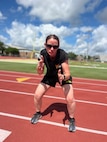 U.S. Army Staff Sgt. Brittany Ramsey poses for a photo during field training for the 2026 Warrior Games in San Antonio, Texas, June 9, 2026. Adaptive sports help wounded, ill and injured service members improve physical fitness while rebuilding confidence and resilience.
