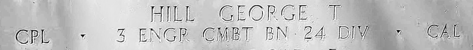 U.S. Army Cpl. George T. Hill