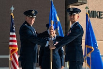 Col. Eric Phillips and Col. Jason Glynn pose for a photo.