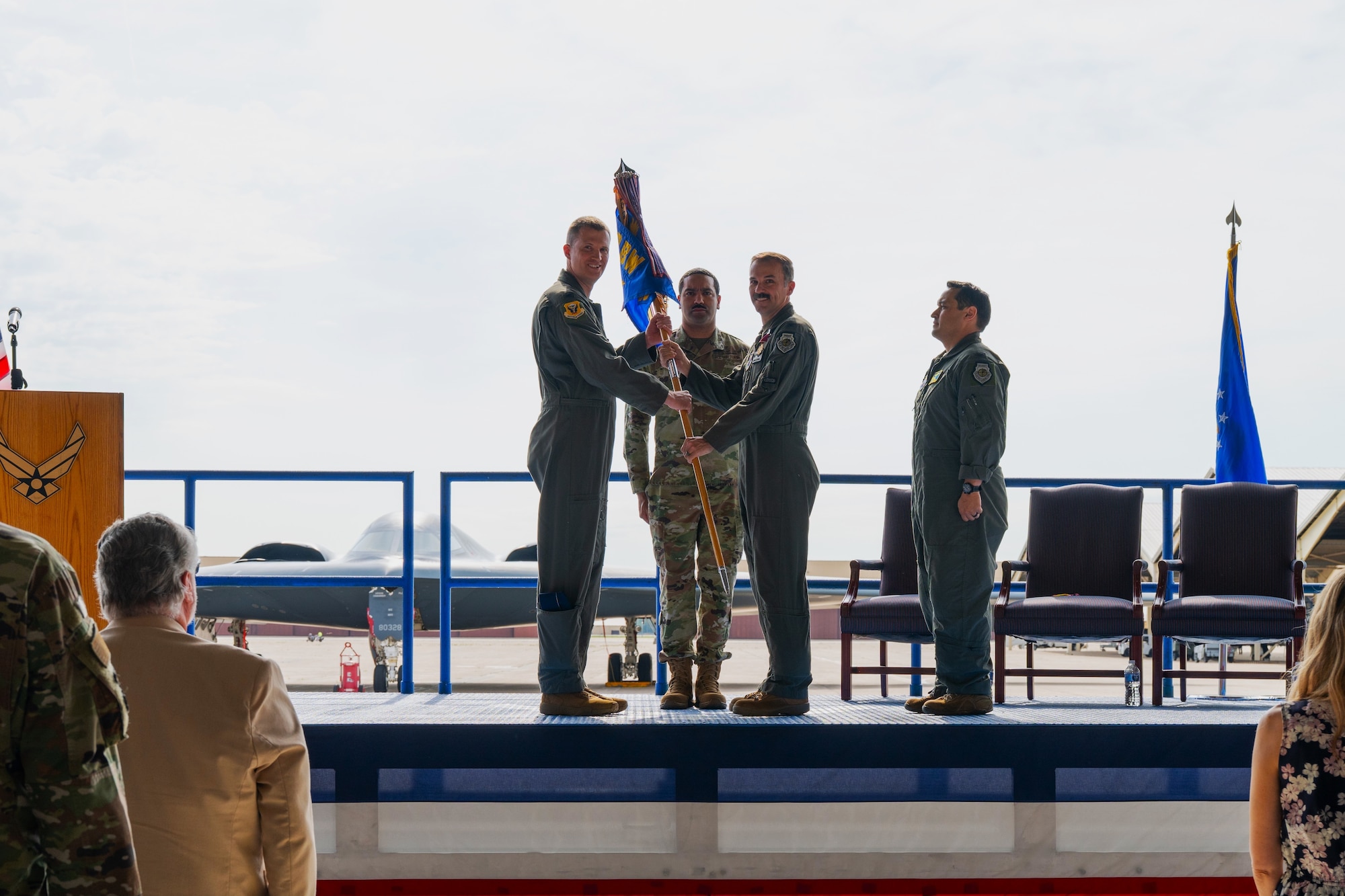 Col. Robert Sturgill Jr. relinquishes command of the 509th Operations Group at Whiteman Air Force Base, Missouri, June 18, 2026.
