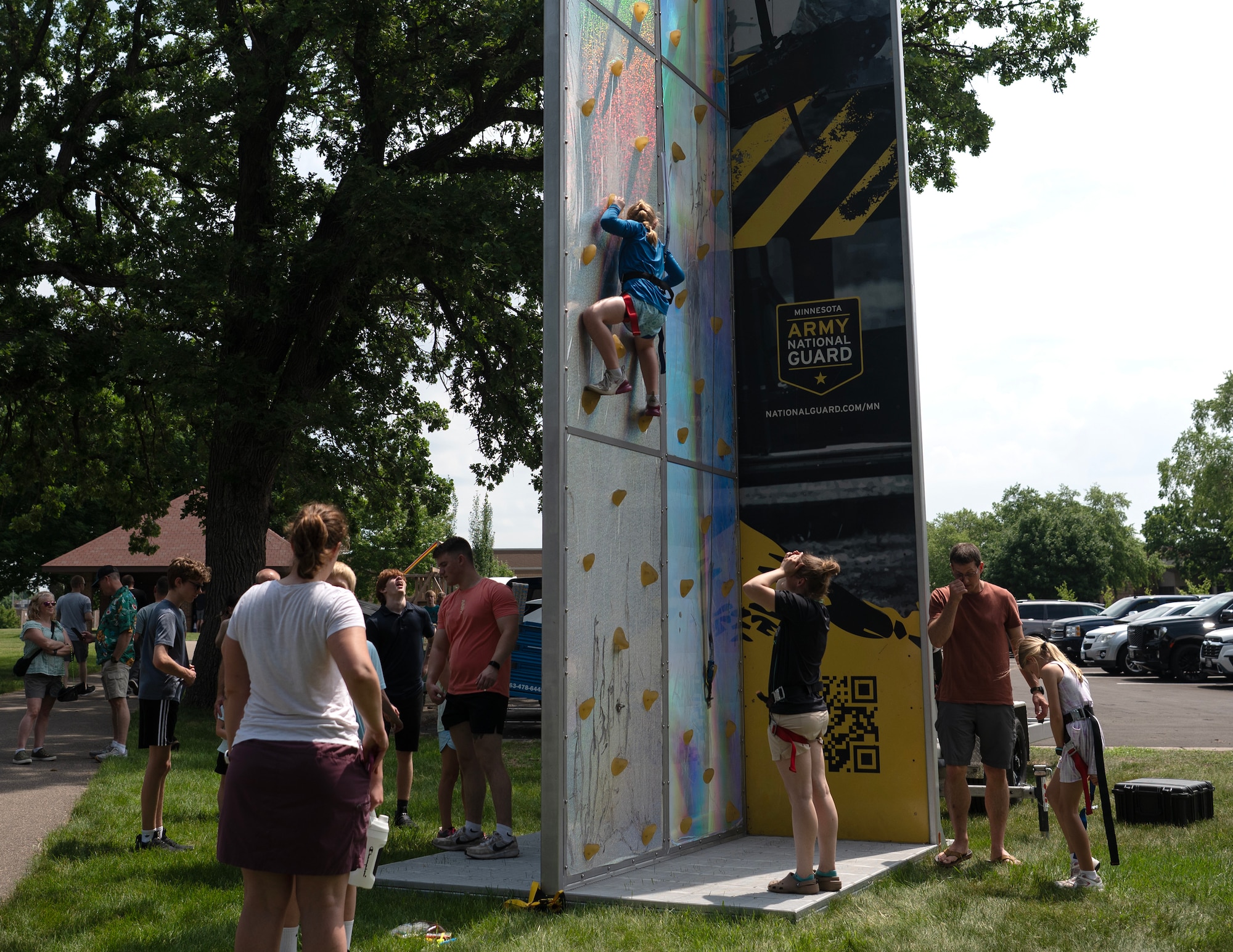 U.S. Air Force Airmen from the 133rd Airlift Wing, along with their families and friends, take part in Family Day activities in St. Paul, Minn., June 7, 2026.