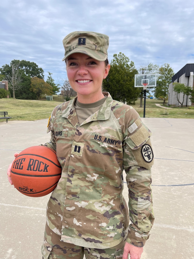 Army Capt. Cara Adams at Armed Forces Sports Basketball