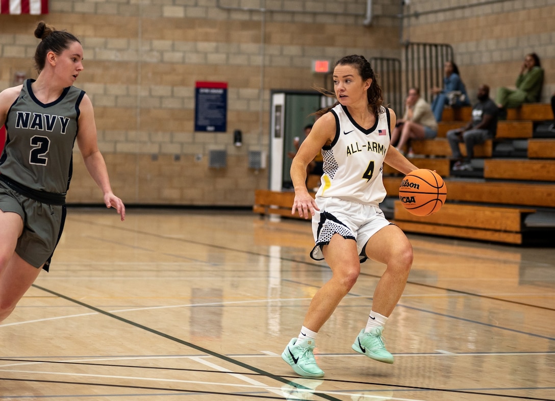 Army Capt. Cara Adams at Armed Forces Sports Basketball