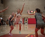 Army Capt. Cara Adams at Armed Forces Sports Basketball