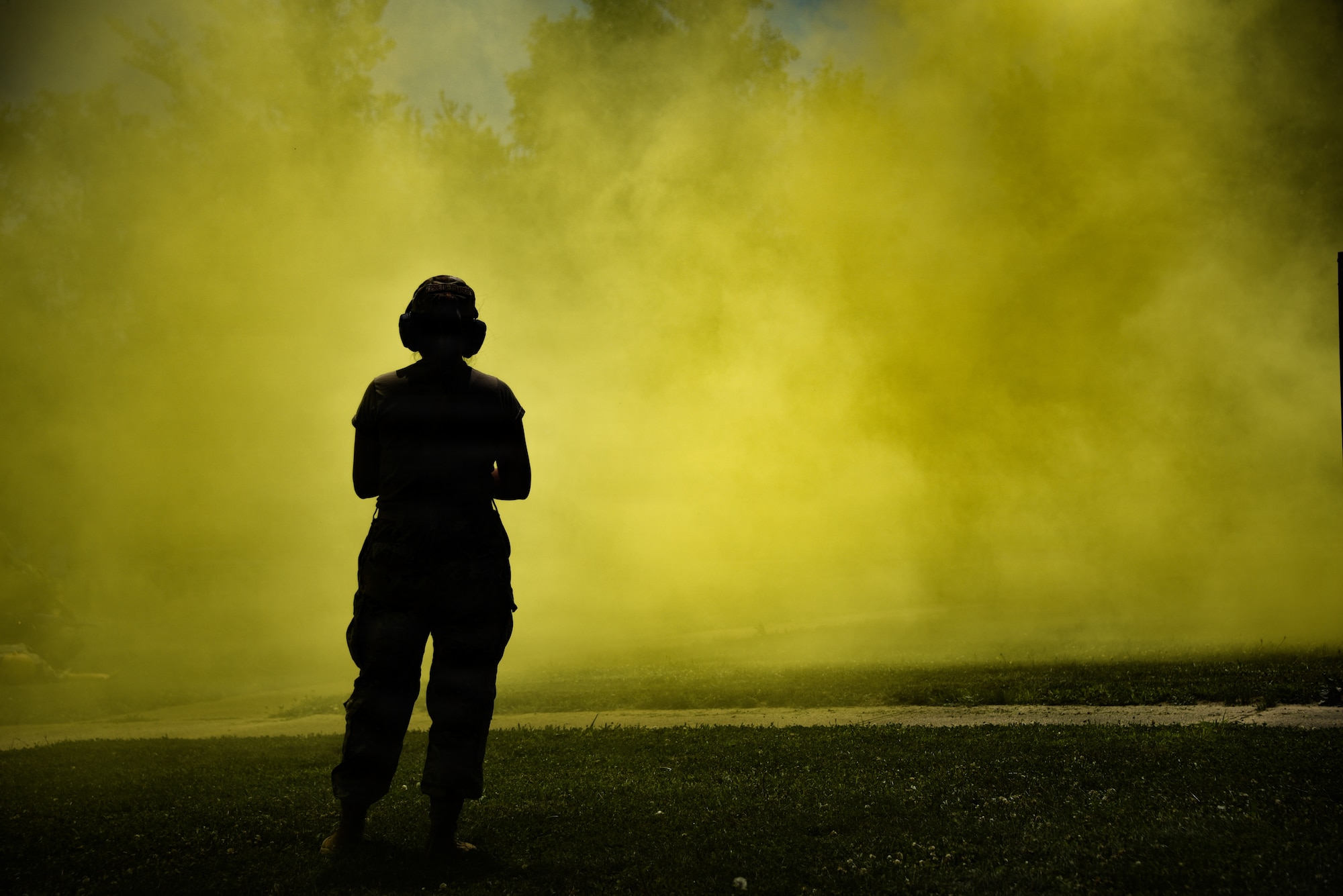 U.S Air Force Airman 1st. Class Alexa Prieto-Velasco, a Public Affairs Specialist assigned to the 185th Air Refueling Wing, documents the Medical Groups first ever Tactical Combat Casualty Care exercise in Sioux City Iowa, June 12, 2026.