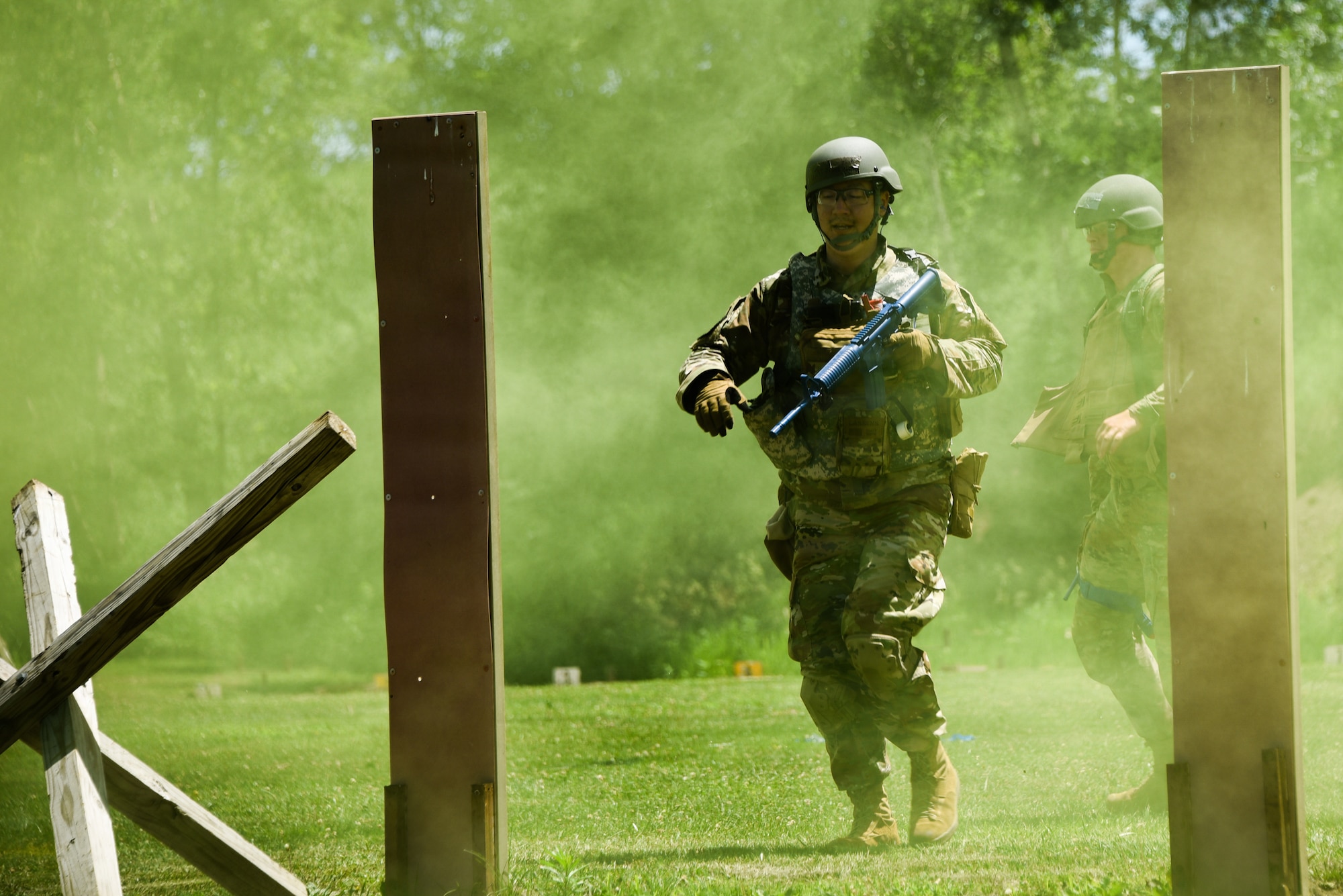 U.S. Airmen assigned to the 185th Air Refueling Wing’s Medical Group participate in the Wing’s first Tactical Combat Casualty Care exercise in Sioux City Iowa, June 12, 2026.