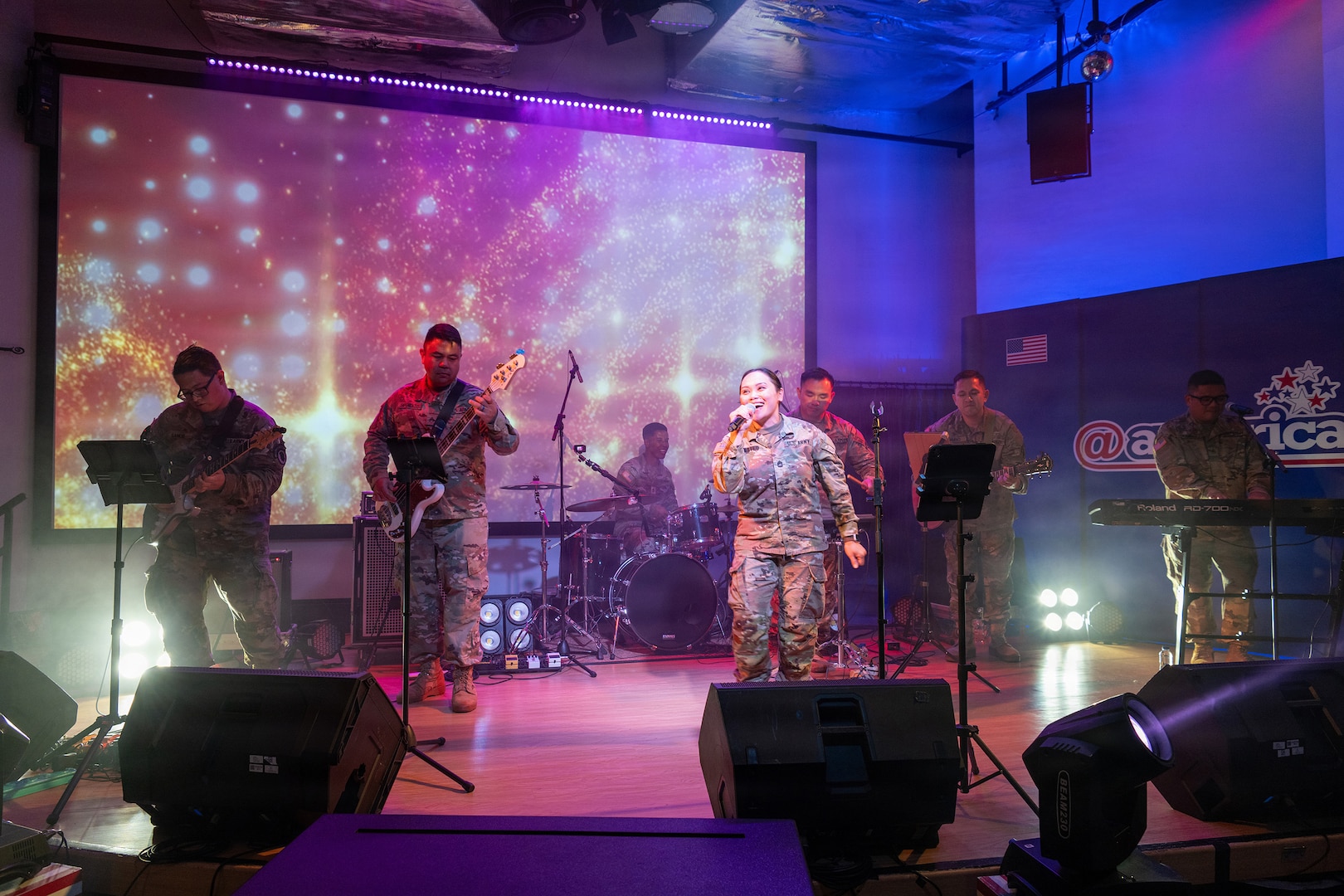 Members of the Hawaiʻi Army National Guard's 111th Army Band, Na Koa, perform at the American Center in Jakarta, Indonesia, June 12, 2026.