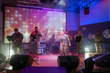 Members of the Hawaiʻi Army National Guard's 111th Army Band, Na Koa, perform at the American Center in Jakarta, Indonesia, June 12, 2026.