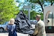 Photo of Col and mem of Zardecki family unveiling roadway sign