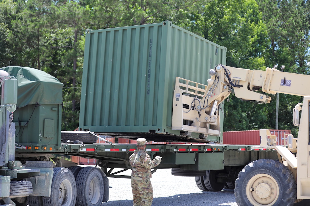 737th Transportation Company prepares for a fuel transfer mission at Operation Sentinel Justice 2026.