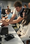 photo of US Space Force Guardian working at computers