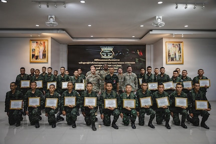 The Washington National Guard’s 205th Regional Training Institute has completed the seventh iteration of the Stryker Leader Course at the 112th Stryker Regiment Combat Team base in Koh Chan, Chonburi Province, marking another step forward in the long-standing security partnership between the Washington National Guard and Thailand.