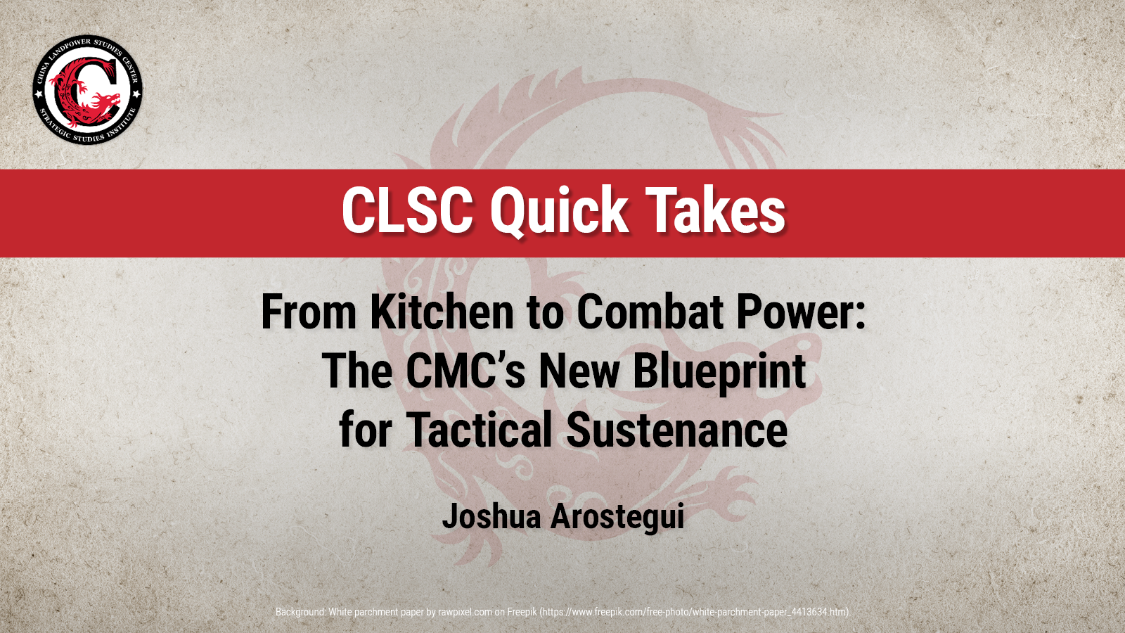 From Kitchen to Combat Power: The CMC’s New Blueprint for Tactical Sustenance | Joshua Arostegui