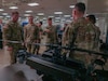 A Soldier briefs members of the 2nd Mobile Brigade, 25th Infantry Division, on emerging unmanned aerial capabilities during the 2nd Mobile Brigade Tech Expo at Schofield Barracks, Hawaii, June 15, 2026.