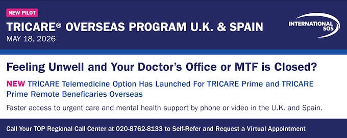 New TRICARE Telemedicine Options has launched for TRICARE Prime and TRICARE Prime Remote Beneficiaries Overseas.