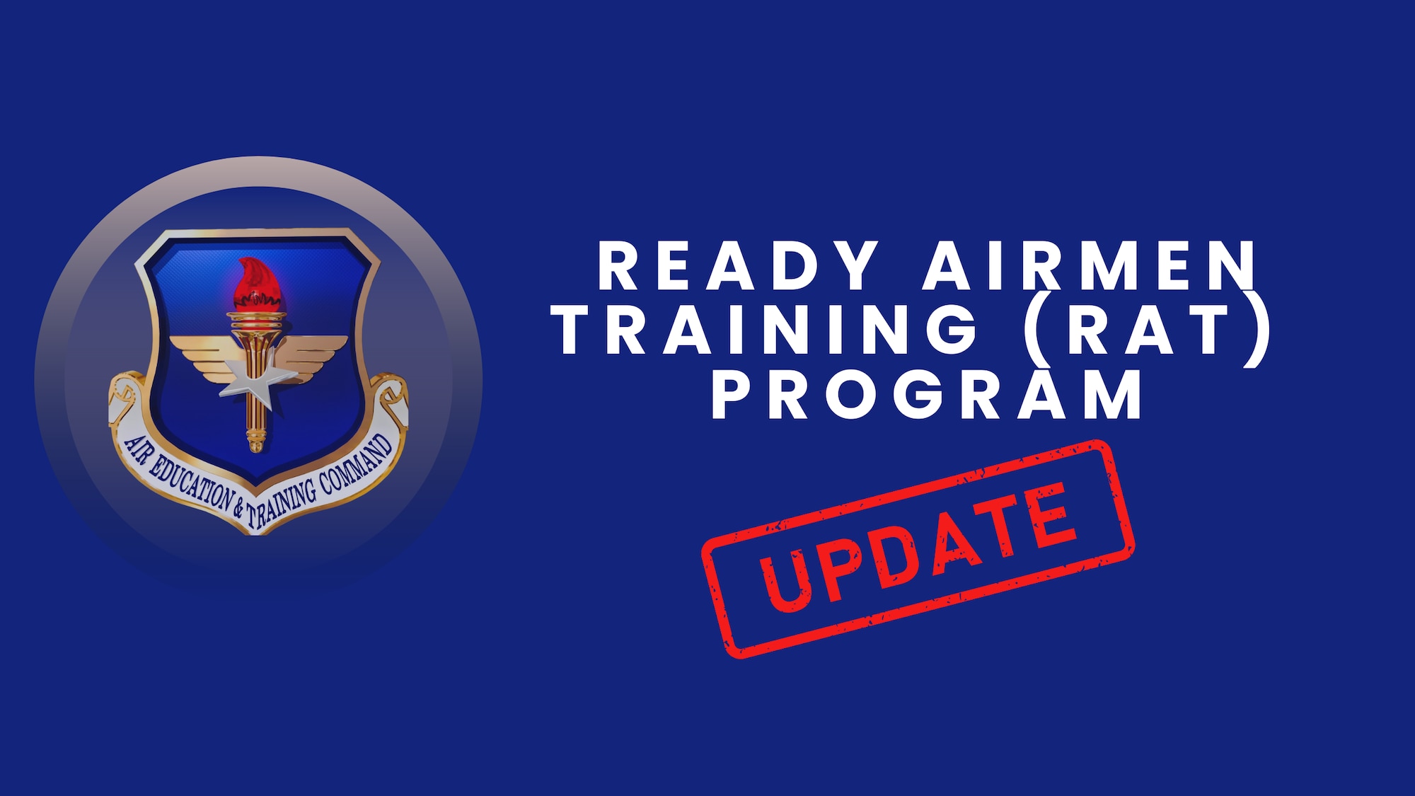 AETC shield on blue background