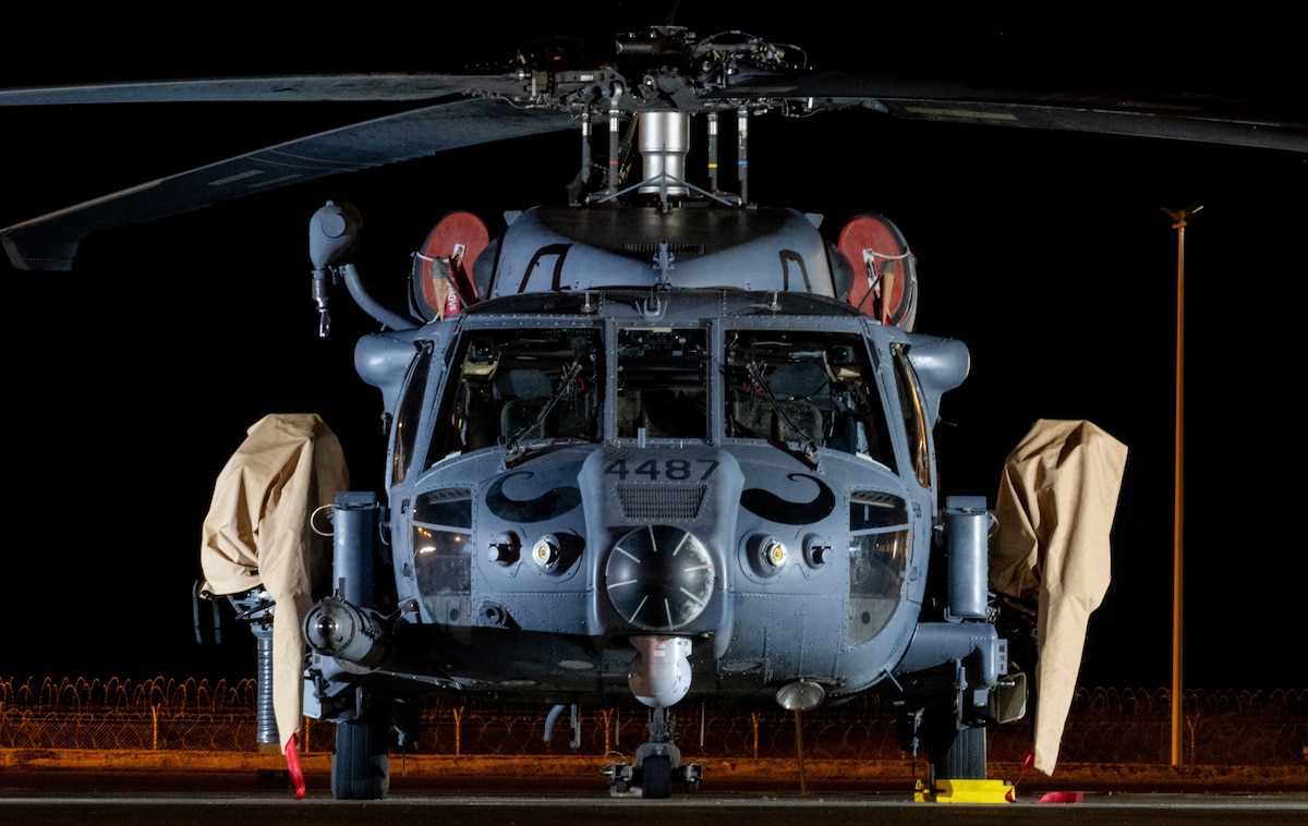 Helicopters being offloaded from a C-5 Galaxy