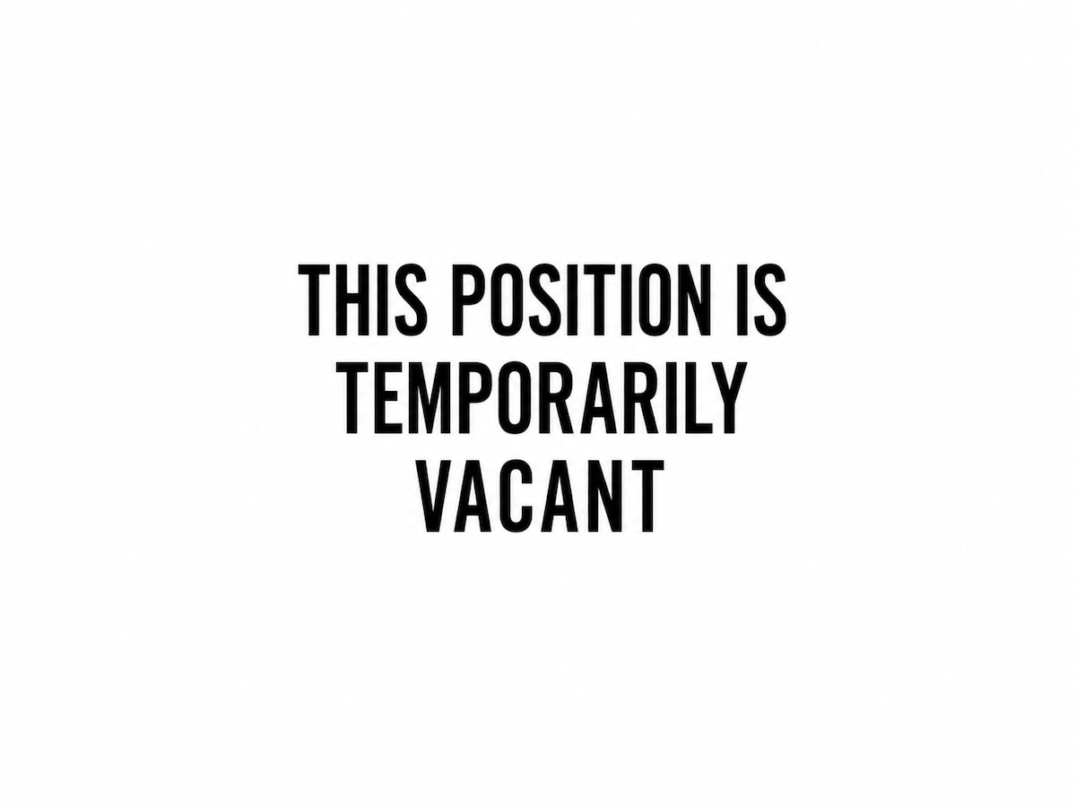 This position is temporarily vacant