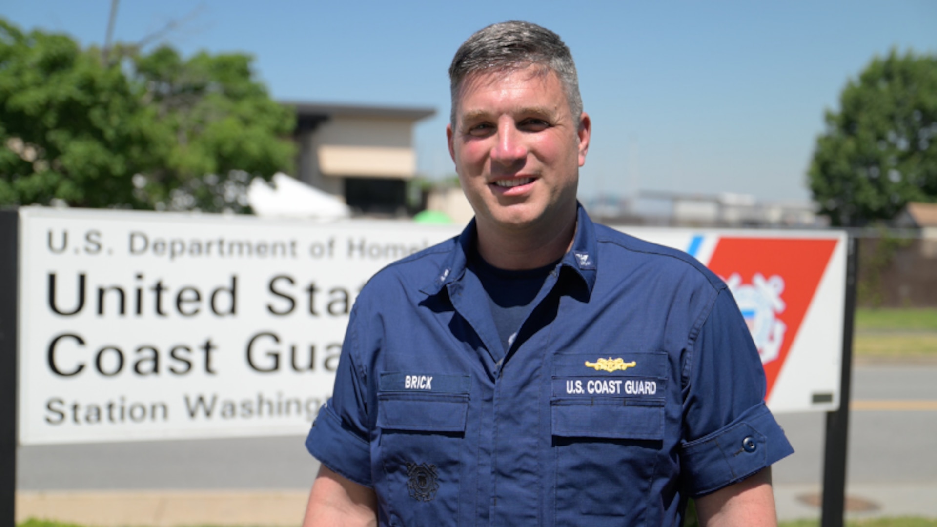 Capt. Chad Brick, chief of CG-RAPTOR, leading a demonstration of TRITON, a new boarding app, at Boat Station Washington on May 19, 2026. Brick is a driving force behind RAPTOR, a team initiated by Force Design to rapidly prototype and bring new technologies to the field.