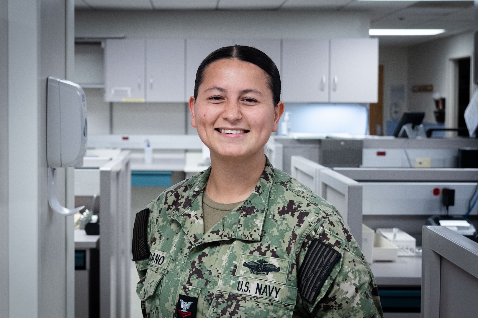 Hospital Corpsman Second Class (Fleet Marine Force) Lea Graciano learned both motivation and discipline were essential in earning her certification from the American Society for Clinical Pathology (ASCP) as a Medical Laboratory Technician.  

“Showing up every day, putting in the work, allowing myself to fail and learn,” said Graciano, a native of Los Angeles, California, about the key to her success.  “Most of all, staying committed to my goal even if it was challenging.”

Graciano serves as a Laboratory Medical Technician aboard Navy Medicine Readiness and Training Command Cherry Point.  Her work there, along with her team, ensures timely and accurate assessments of the health of Marines assigned to Marine Corps Air Station Cherry Point and their suitability for deployment to training and operations.