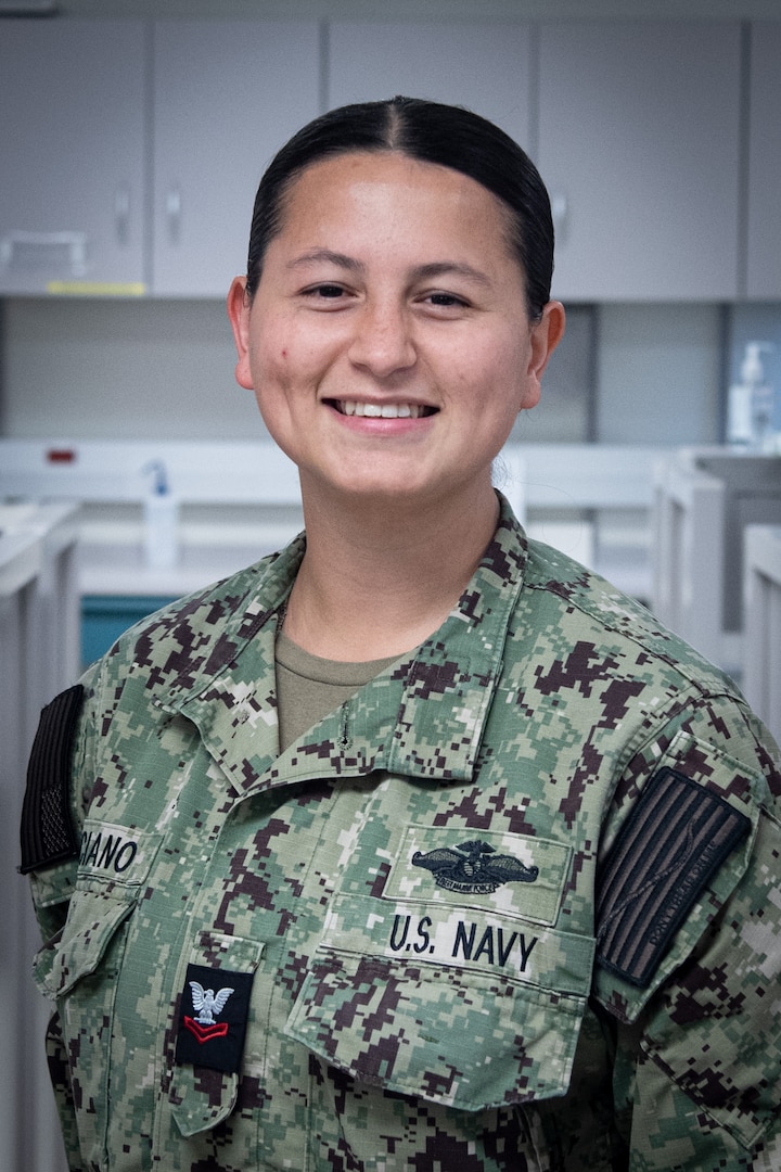 Hospital Corpsman Second Class (Fleet Marine Force) Lea Graciano learned both motivation and discipline were essential in earning her certification from the American Society for Clinical Pathology (ASCP) as a Medical Laboratory Technician.  

“Showing up every day, putting in the work, allowing myself to fail and learn,” said Graciano, a native of Los Angeles, California, about the key to her success.  “Most of all, staying committed to my goal even if it was challenging.”

Graciano serves as a Laboratory Medical Technician aboard Navy Medicine Readiness and Training Command Cherry Point.  Her work there, along with her team, ensures timely and accurate assessments of the health of Marines assigned to Marine Corps Air Station Cherry Point and their suitability for deployment to training and operations.