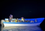 A Coast Guard boarding team assigned to the 154-foot fast response cutter USCGC Terrell Horne (WPC 1131) conducts a vessel boarding approximately 14 miles offshore La Jolla, California, June 23, 2026. During the boarding, 26 suspected aliens were identified and transferred to Border Patrol agents at Ballast Point