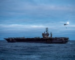 USS Nimitz Vertical Replenishment