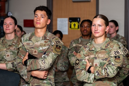 Air Force Academy cadets tour military working dog facility