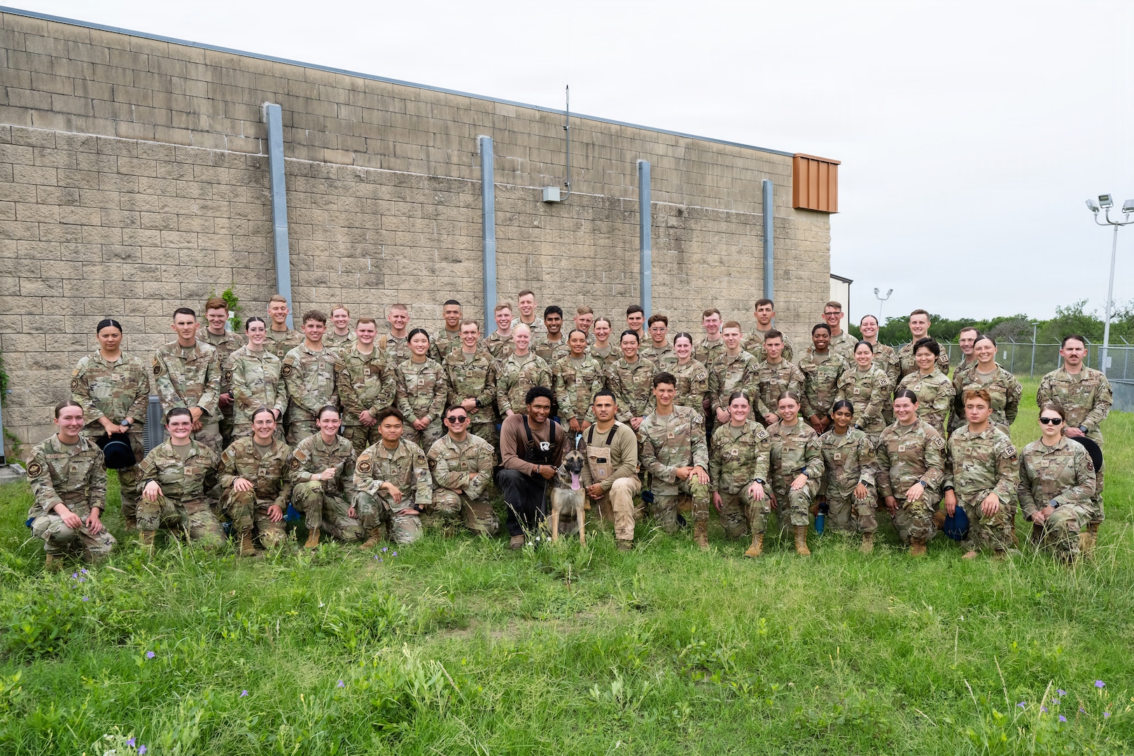 Air Force Academy cadets tour military working dog facility