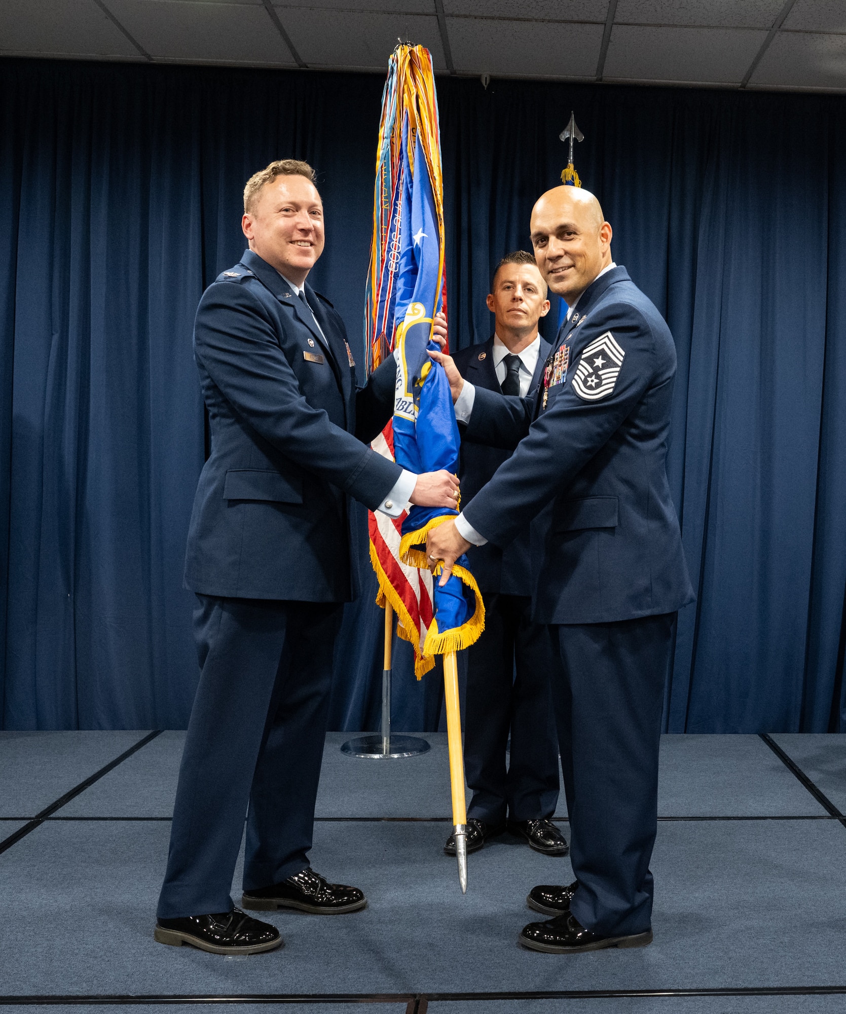 U.S. Air Force members attend official ceremony