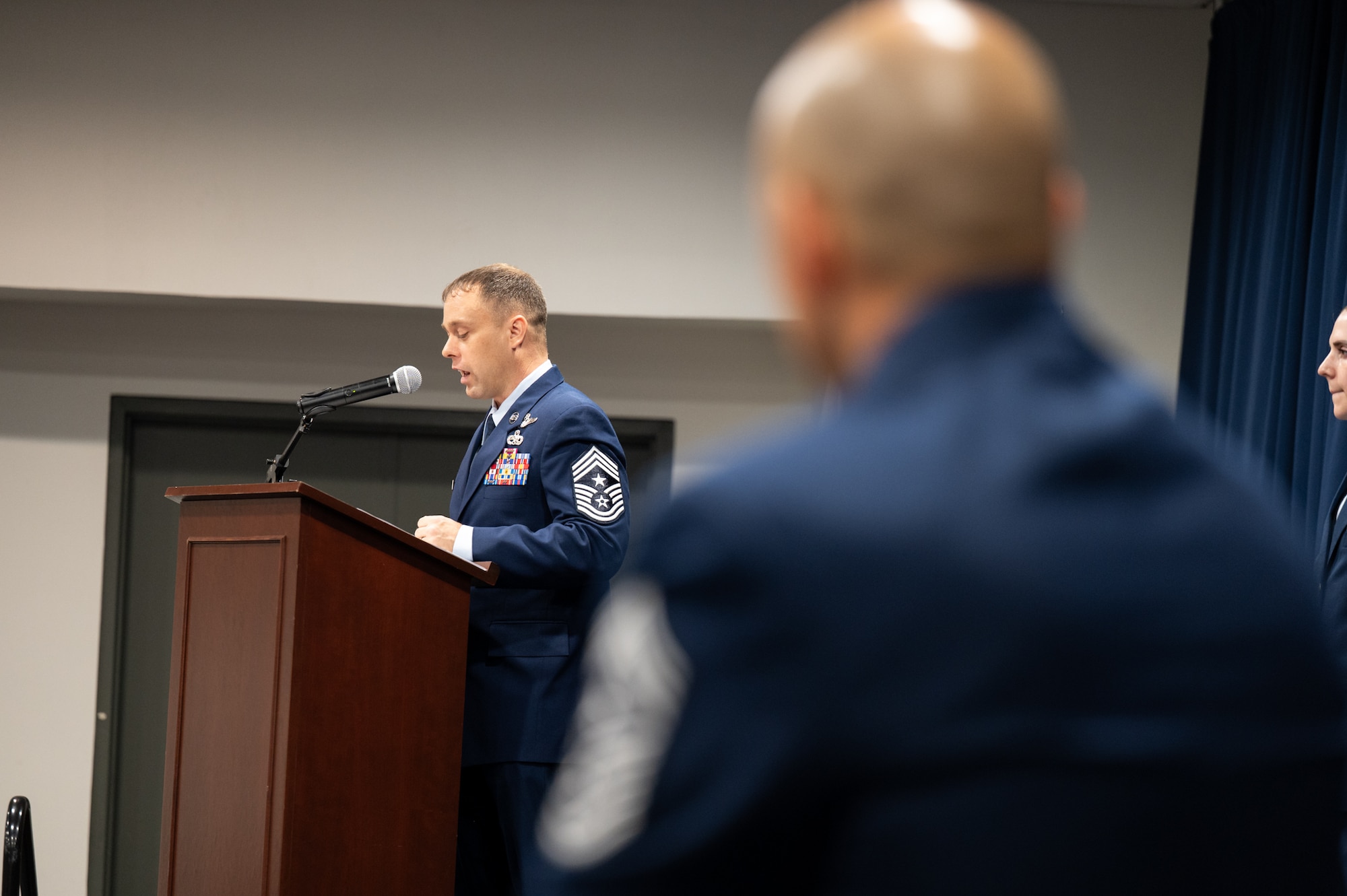 U.S. Air Force members attend official ceremony