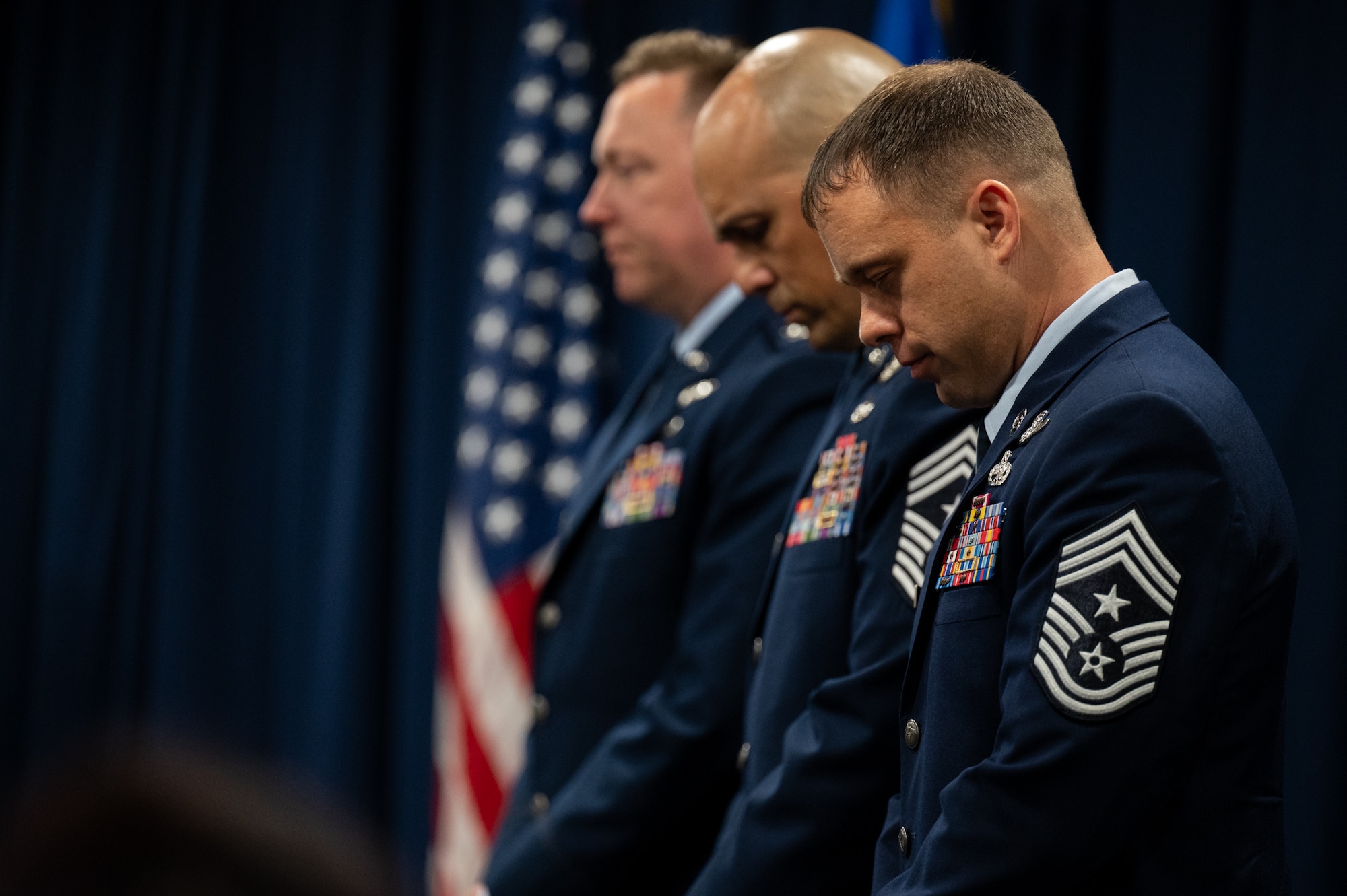 U.S. Air Force members attend official ceremony