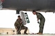 Man exits aircraft