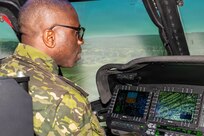 Senior leaders from the Côte d'Ivoire Armed Forces, accompanied by Pennsylvania National Guard leadership, receive a demonstration of capabilities during a tour of multiple facilities at Fort Indiantown Gap, Pennsylvania, June 26, 2026.