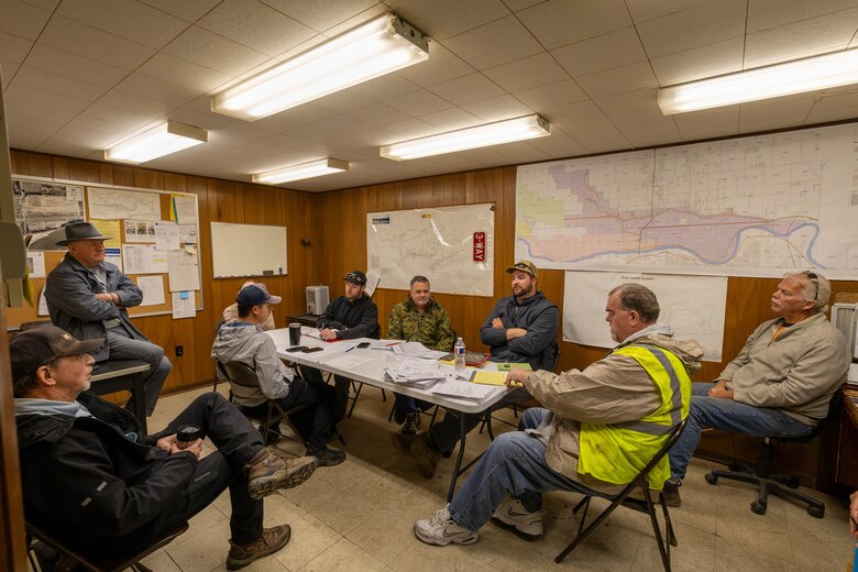 People holding meeting.