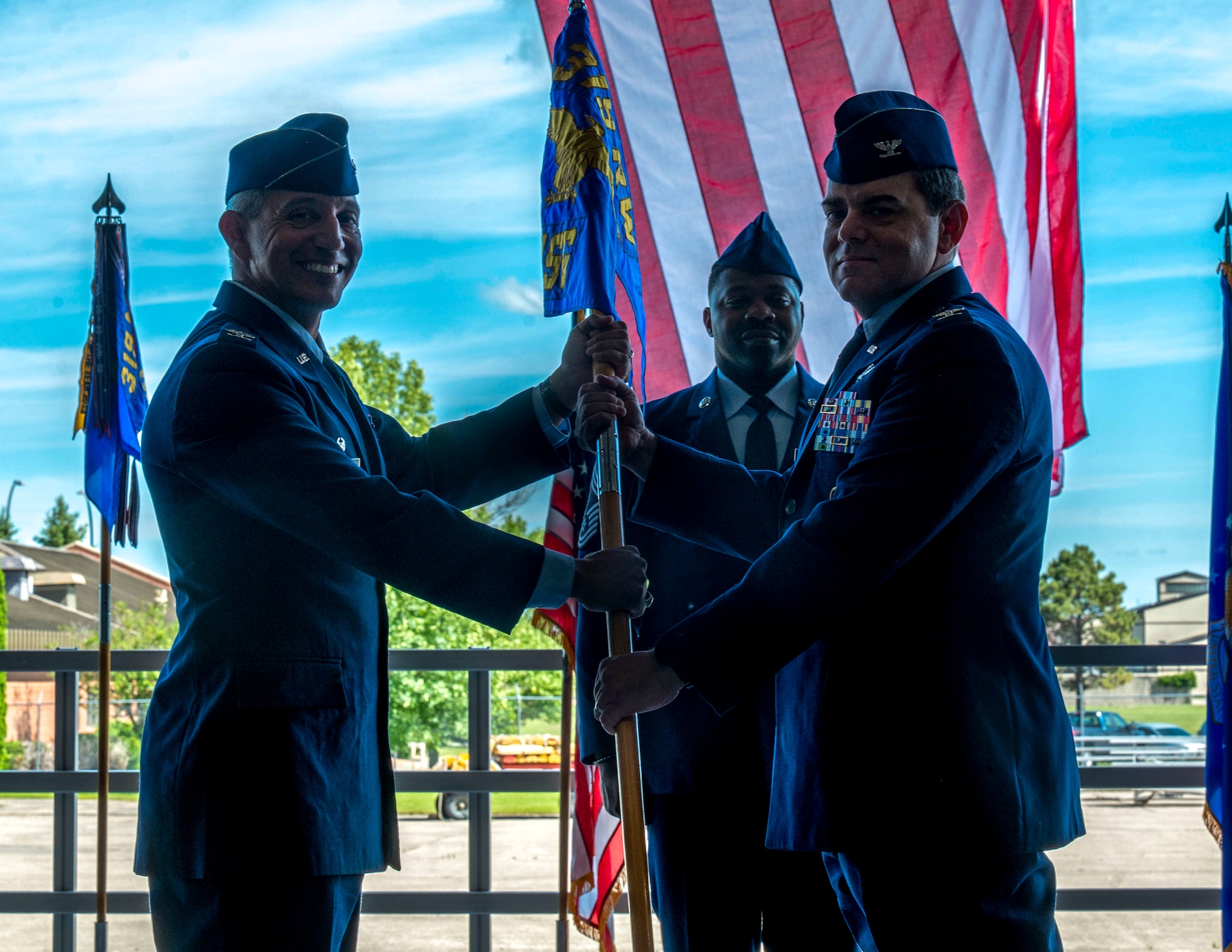 319th MSG holds change of command ceremony, welcomes new commander