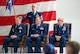 U.S. Air Force Col. Jimmy Schlabach, 91st Missile Wing commander (left), U.S. Air Force Col. Adam T. Rector, incoming 91st Maintenance Group (MXG) commander (center), and U.S. Air Force Col. Joseph Edington and 91st Maintenance Group (MXG) commander (right), engage during the 91st MXG change of command ceremony at Minot Air Force Base, North Dakota, June 5, 2026. The 91st MXG oversees maintenance, supply, transportation and munitions operations that support the wing’s global strike mission and long-term mission readiness.