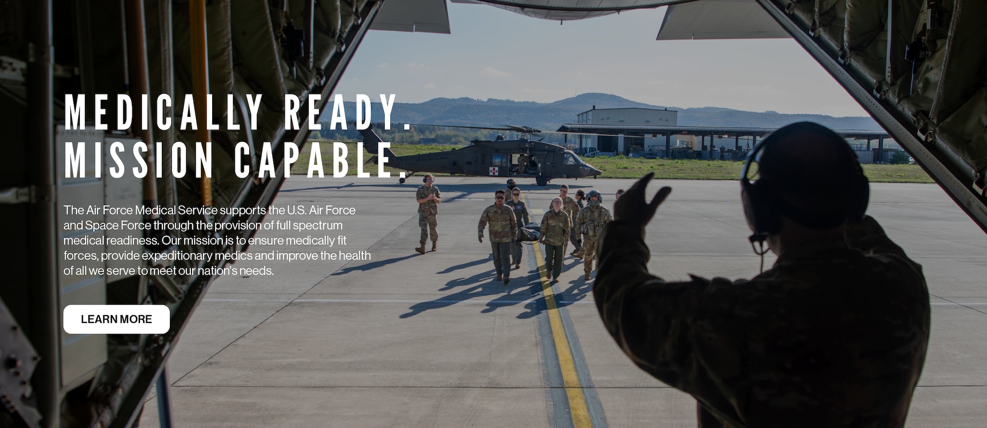 Graphic of an Airmen walking toward an aircraft with another Airman making hand gestures.